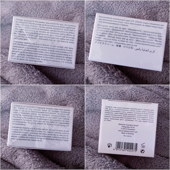 **SOLD** DR. BARBARA STURM EYE CREAM 15ML - BNIB (PLS READ!) - Picture 3 of 3